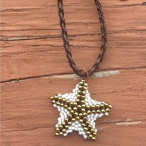 Handmade starfish necklace.